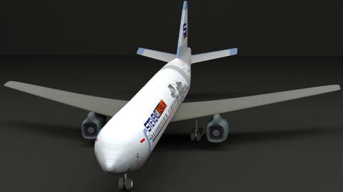 Airbus A320-211 Low Poly Airplane preview image